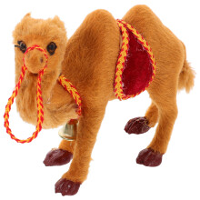 2Pcs Brown Realistic Camel Ornament Desert Animal Crafts Decorative