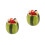 2Sets Multi Color Kids Metal Fruit Forks with Ceramic Jar for Home Use 5