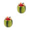2Sets Multi Color Kids Metal Fruit Forks with Ceramic Jar for Home Use 8