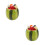 2Sets Multi Color Kids Metal Fruit Forks with Ceramic Jar for Home Use 9