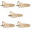 5Pcs Wear-Resistant Guitar Straps Adjustable Yellow Belts 8