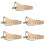 5Pcs Wear-Resistant Guitar Straps Adjustable Yellow Belts 7