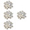 4Pcs White Amethyst Crystal Ornament for Desktop Decoration 5