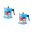 2Pcs Blue Iron Oil Container Kitchen Strainer Pot Storage 3