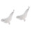 2Pcs Grey Plastic Simulation Whale Model Realistic Marine Animal Decor 5