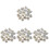 4Pcs White Amethyst Crystal Ornament for Desktop Decoration 2