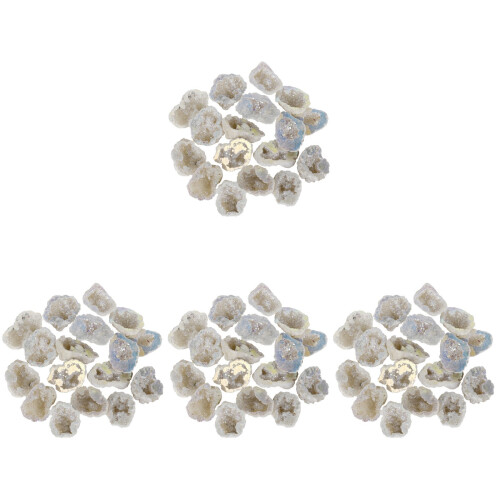 4Pcs White Amethyst Crystal Ornament for Desktop Decoration 1