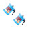 2Pcs Blue Iron Oil Container Kitchen Strainer Pot Storage 6