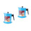 2Pcs Blue Iron Oil Container Kitchen Strainer Pot Storage 5