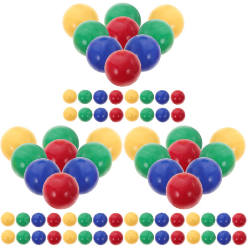 144Pcs Colored Plastic Balls Kids Game Toys Safe Replacement Marbles 1