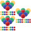 144Pcs Colored Plastic Balls Kids Game Toys Safe Replacement Marbles 6