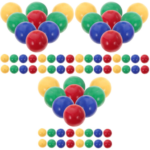 144Pcs Colored Plastic Balls Kids Game Toys Safe Replacement Marbles 2