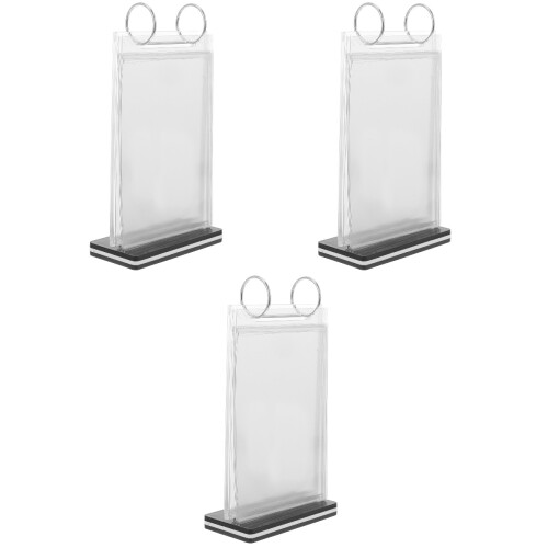 3Pcs Clear Desktop Menu Stand for Restaurant and Event Display 2
