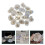 4Pcs White Amethyst Crystal Ornament for Desktop Decoration 7