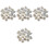 4Pcs White Amethyst Crystal Ornament for Desktop Decoration 3