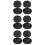 6Pcs Portable Silicone Container Black Home Storage 10