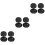 6Pcs Portable Silicone Container Black Home Storage 7