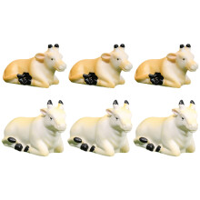 30Pcs Lifelike Mini Cow Figurines Colorful Kids Educational Toys