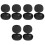 6Pcs Portable Silicone Container Black Home Storage 5