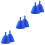 6Pcs Blue Wool Sauna Hats Practical Bath Accessories for Sauna Use 4