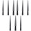 9Pcs Portable Black Ring Measuring Rod Plastic Finger Sizer Tool 3