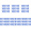 210Pcs Lightweight Blue Tail Replacement Accessories 3