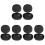 6Pcs Portable Silicone Container Black Home Storage 4