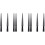 9Pcs Portable Black Ring Measuring Rod Plastic Finger Sizer Tool 4