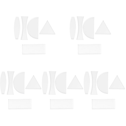 25Pcs White Optical Acrylic Lens Set for Basic Physics Teaching Use 1