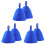 6Pcs Blue Wool Sauna Hats Practical Bath Accessories for Sauna Use 3