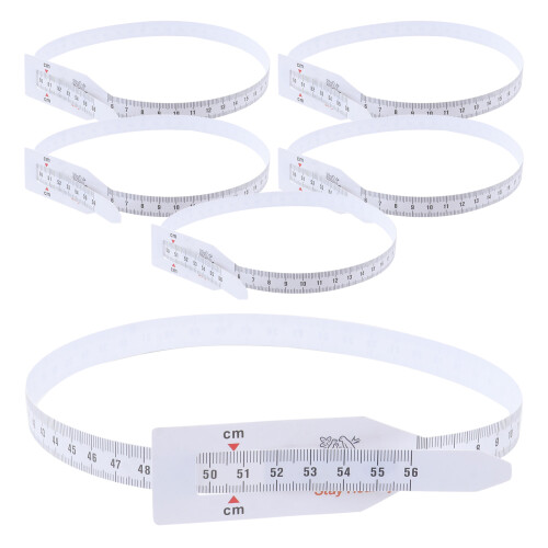 30Pcs White Flexible Plastic Infant Head and Arm Circumference Tape