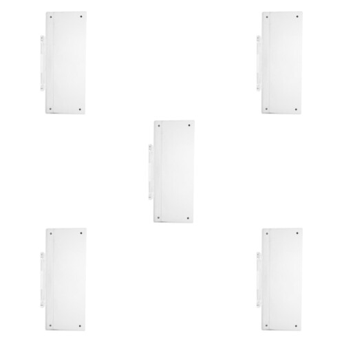 5Pcs Acrylic Wall Sign Holders for Office Clear Replaceable Plates 2