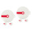 6Pcs PP Silicone Mixing Bowl Splash Guard Lid Multi Color Kitchen Use 6