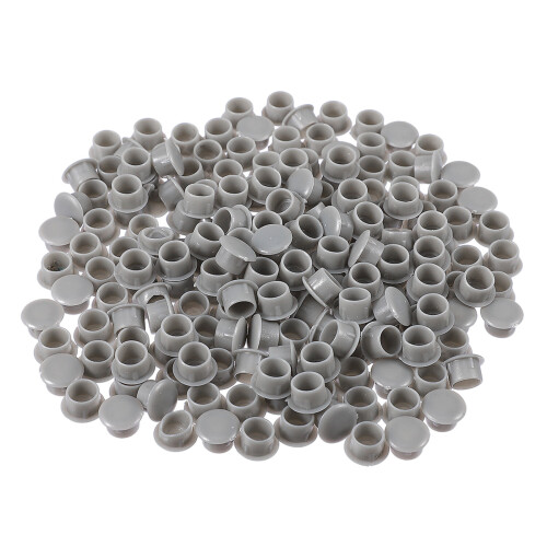 1200Pcs Light Grey Plastic Hole Plugs Cabinet Shelf Drill Hole Covers