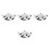 4Pièces Mini Chapeau Cow Print Eva Accessoire DIY 8