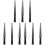 9Pcs Portable Black Ring Measuring Rod Plastic Finger Sizer Tool 2