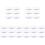30Pcs White Flexible Plastic Infant Head and Arm Circumference Tape 9