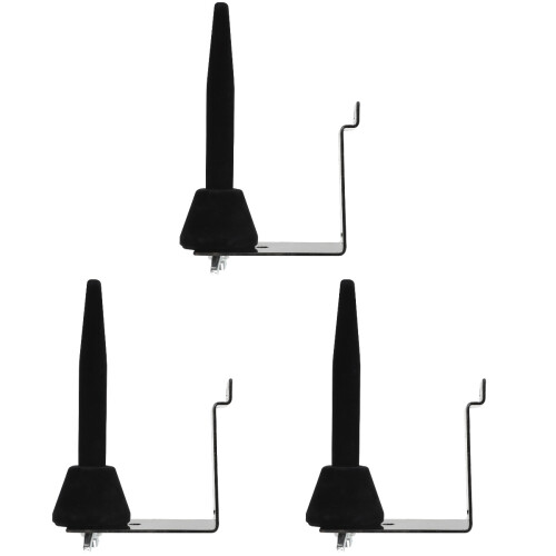3Pcs Black Flute Wall Holder Durable Iron Saxophone Stand for Storage 2