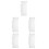 5Pcs Acrylic Wall Sign Holders for Office Clear Replaceable Plates 8