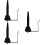 3Pcs Black Flute Wall Holder Durable Iron Saxophone Stand for Storage 8