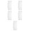 5Pcs Acrylic Wall Sign Holders for Office Clear Replaceable Plates 4