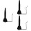 3Pcs Black Flute Wall Holder Durable Iron Saxophone Stand for Storage 7