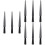 9Pcs Portable Black Ring Measuring Rod Plastic Finger Sizer Tool 6