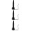 3Pcs Black Flute Wall Holder Durable Iron Saxophone Stand for Storage 9