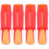4Pcs Portable Red Plastic Alto Saxophone Replacement Mouthpiece Set 4