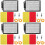 4Sets Referee Accessory Kit Soccer Cards Metal Whistles Notepad Pen 7