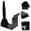 3Pcs Black Flute Wall Holder Durable Iron Saxophone Stand for Storage 11
