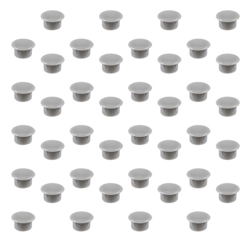 1200Pcs Light Grey Plastic Hole Plugs Cabinet Shelf Drill Hole Covers 2