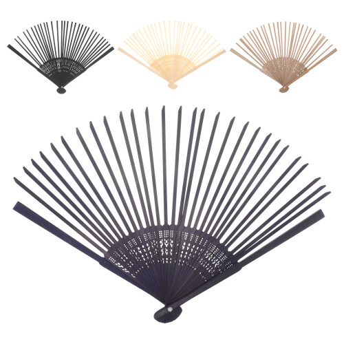 20Pcs Foldable Handheld Bamboo Fans for DIY Crafting and Dance Props 2