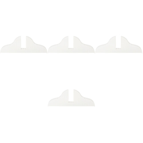 4Pcs Household White Divider Bracket Plastic Screen Base for Office 2